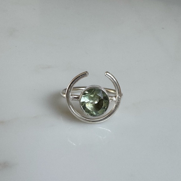 NWOT Sundance Cat’s Cradle Ring Green Amethyst Sterling Silver